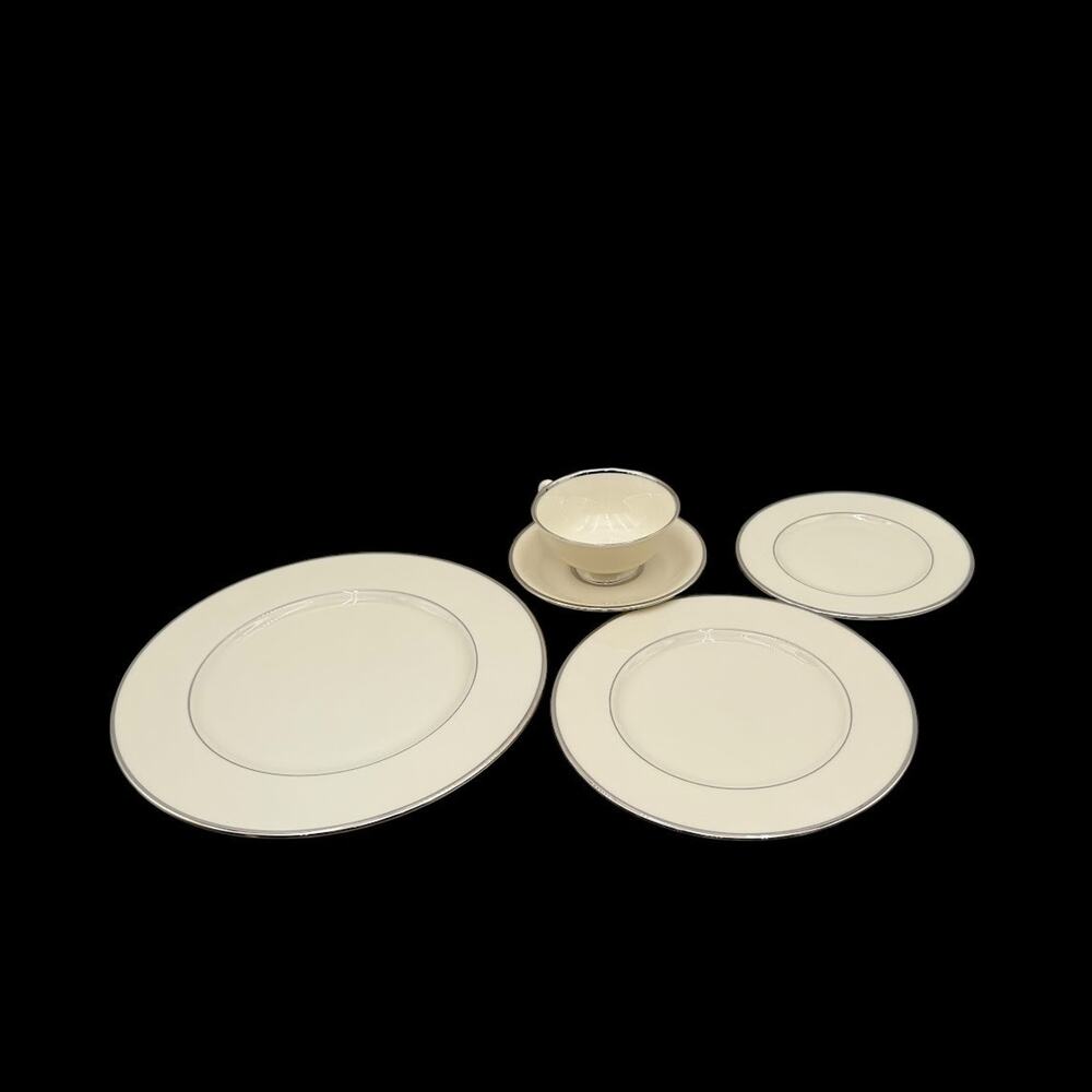 Lenox‎ Montclair Replacement Piece White/Cream Platinum Rim Trim You Choose EUC